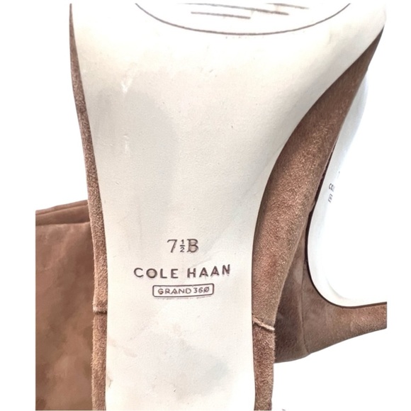 Cole Haan Vandam Over-the-Knee boots Color Golden Honey Suede, Size 7.5 - Picture 4 of 9